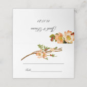 リンゴの花の水色の結婚茎 プレイスカード (外部開封)