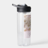 リンゴの花の白い写真 ウォーターボトル (右面)