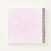 リンゴの花の白い写真 ノートブック (裏面)