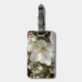 リンゴの花の荷物タグ ラゲッジタグ (裏面縦)
