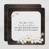 リンゴの花は暗黒木材の再生を誓う 招待状 (正面/裏面)