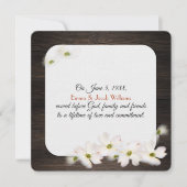 リンゴの花は暗黒木材の再生を誓う 招待状 (正面)