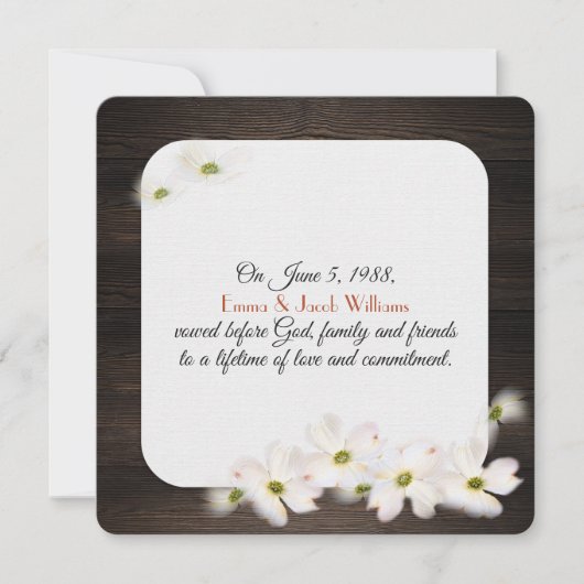 リンゴの花は暗黒木材の再生を誓う 招待状 (正面)