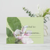 リンゴの花パーティの招待状 招待状 (スタンド正面)