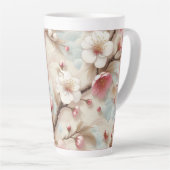 リンゴの花枝 カフェラテマグ (右アングル)