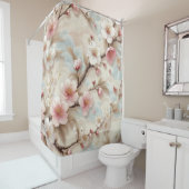 リンゴの花枝 シャワーカーテン (インサイチュ)