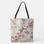 リンゴの花枝 トートバッグ (正面)