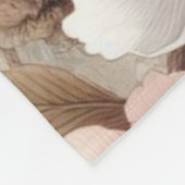 リンゴの花枝 フリースブランケット (角)