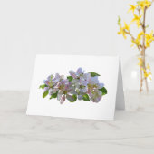 リンゴの花 カード (黄色い花)