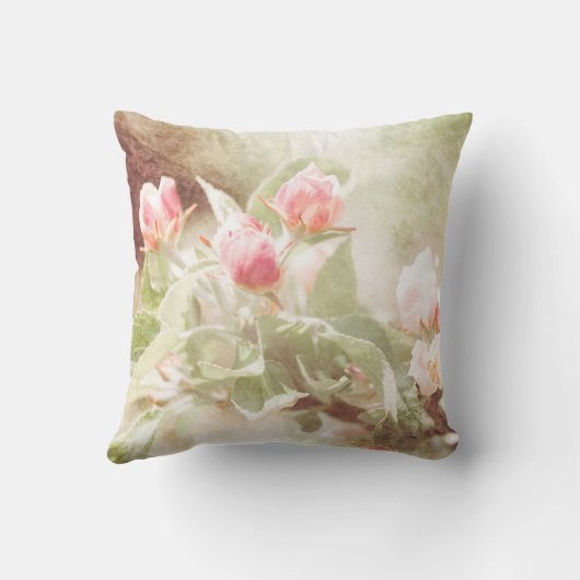 リンゴの花 クッション (裏面)