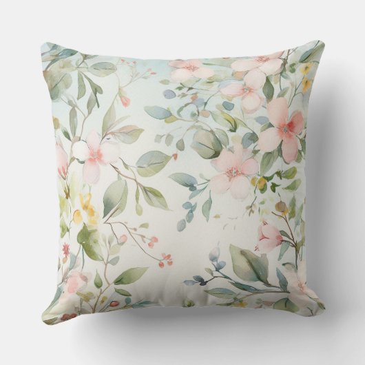 リンゴの花 クッション (裏面)