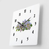 リンゴの花 スクエア壁時計 (傾斜)