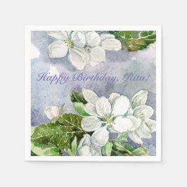 リンゴの花 スタンダードカクテルナプキン