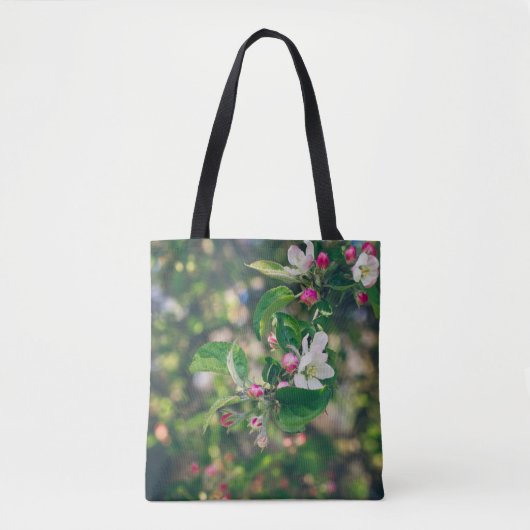 リンゴの花 トートバッグ (正面)