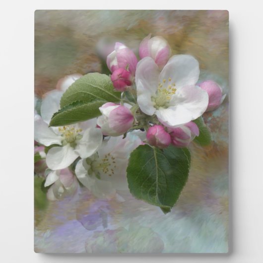 リンゴの花 フォトプラーク (正面)
