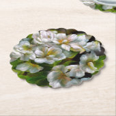 リンゴの花 ペーパーコースター (アングル)