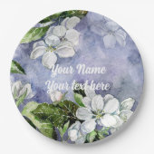 リンゴの花 ペーパープレート (正面)