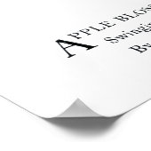 リンゴの花 ポスター (角)