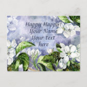 リンゴの花 ポストカード (正面)