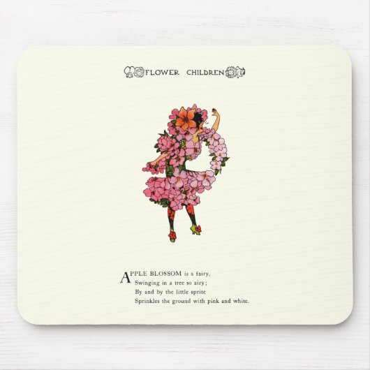 リンゴの花 マウスパッド (正面)