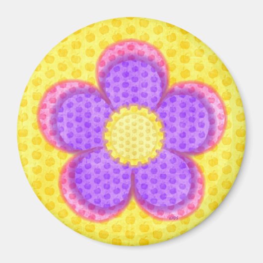 リンゴの花 マグネット (正面)