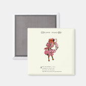 リンゴの花 マグネット (正面/裏面)