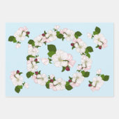 リンゴの花。恋と恋の時間。 ラッピングペーパーシート (正面3)