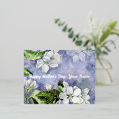 リンゴの花 箔シーズンポストカード (立ち正面)