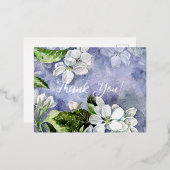 リンゴの花 箔シーズンポストカード (正面/裏面)