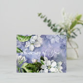 リンゴの花 箔シーズンポストカード (立ち正面)