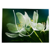 リンゴの花 – 2つの花 ラージペーパーバッグ (裏面)