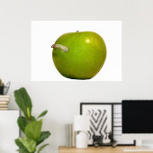 リンゴの虫 ポスター (ホームオフィス)