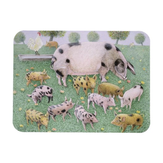 リンゴの饗宴 マグネット (横)