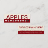 リンゴはっきりした顧客ロイヤリティ ロイヤリティカード (正面/裏面)