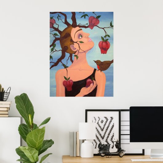 リンゴは決して遠く秋しない ポスター (ホームオフィス)