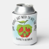 リンゴをかむ 缶クーラー (缶正面)