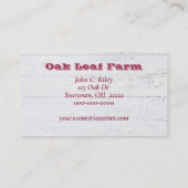 リンゴを入れる 名刺 (裏面)