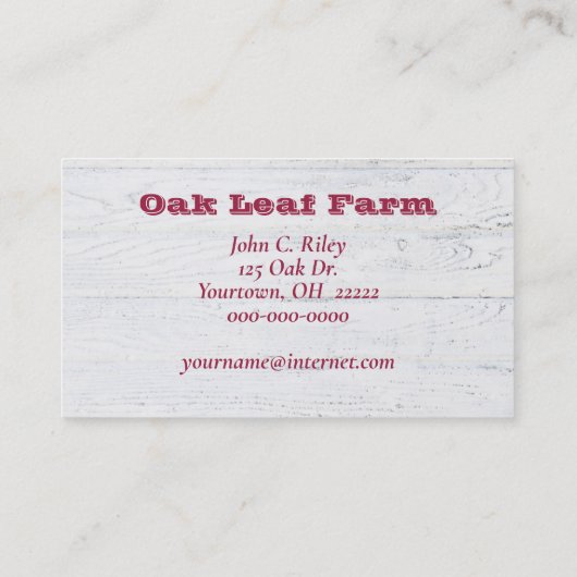 リンゴを入れる 名刺 (裏面)