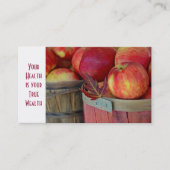 リンゴを入れる 名刺 (正面)