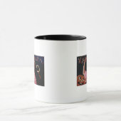 リンゴを剥ぐ女性によるジャック・オ・ランタン マグカップ (中央)