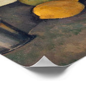 リンゴを持つ静物生活， c.1890 ポスター (角)