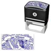 リンゴを摘む女性 セルフインキングスタンプ (インサイチュ)