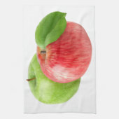 リンゴを2つ キッチンタオル (縦)