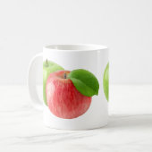 リンゴを2つ コーヒーマグカップ (正面左)