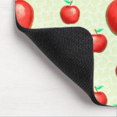 リンゴエレガント模様ハニカム背景 | マウスパッド (コーナー)