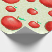 リンゴエレガント模様ハニカム背景 | ラッピングペーパー (角)