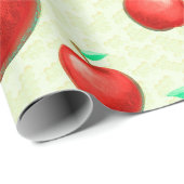 リンゴエレガント模様ハニカム背景 | ラッピングペーパー (ロールコーナー)