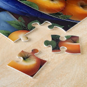 リンゴカラフルとブドウの実ボウル ジグソーパズル (側面)