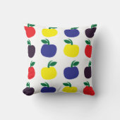 リンゴカラフル果実 クッション (正面)