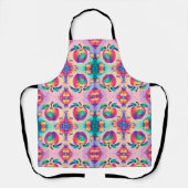 リンゴカラフル エプロン (正面)